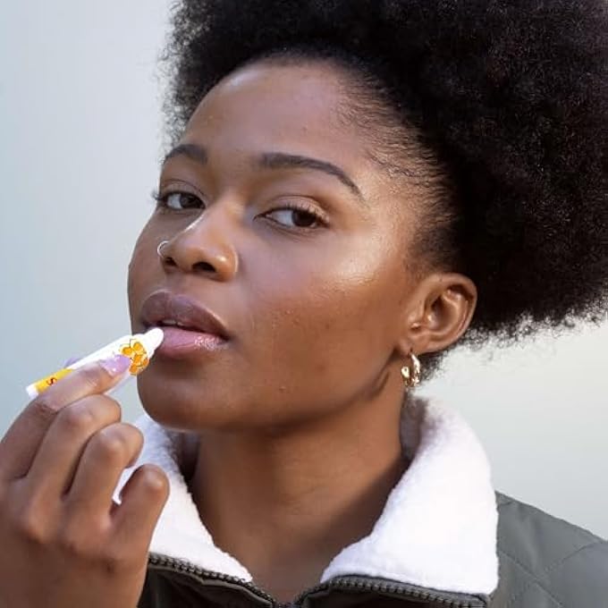 Burt's Bees STOCKING STUFFERS, RESCUE LIP RELIEF, HONEY VANILLA, HYDRATING LIP BALM FOR DRY CRACKED LIPS, WITH RESPONSBILY SOURCED BEESWAX AND SHEA BUTTER, 100% NATURAL ORIGIN, 1 SQUEEZY TUBE, 0.35OZ - Image 4